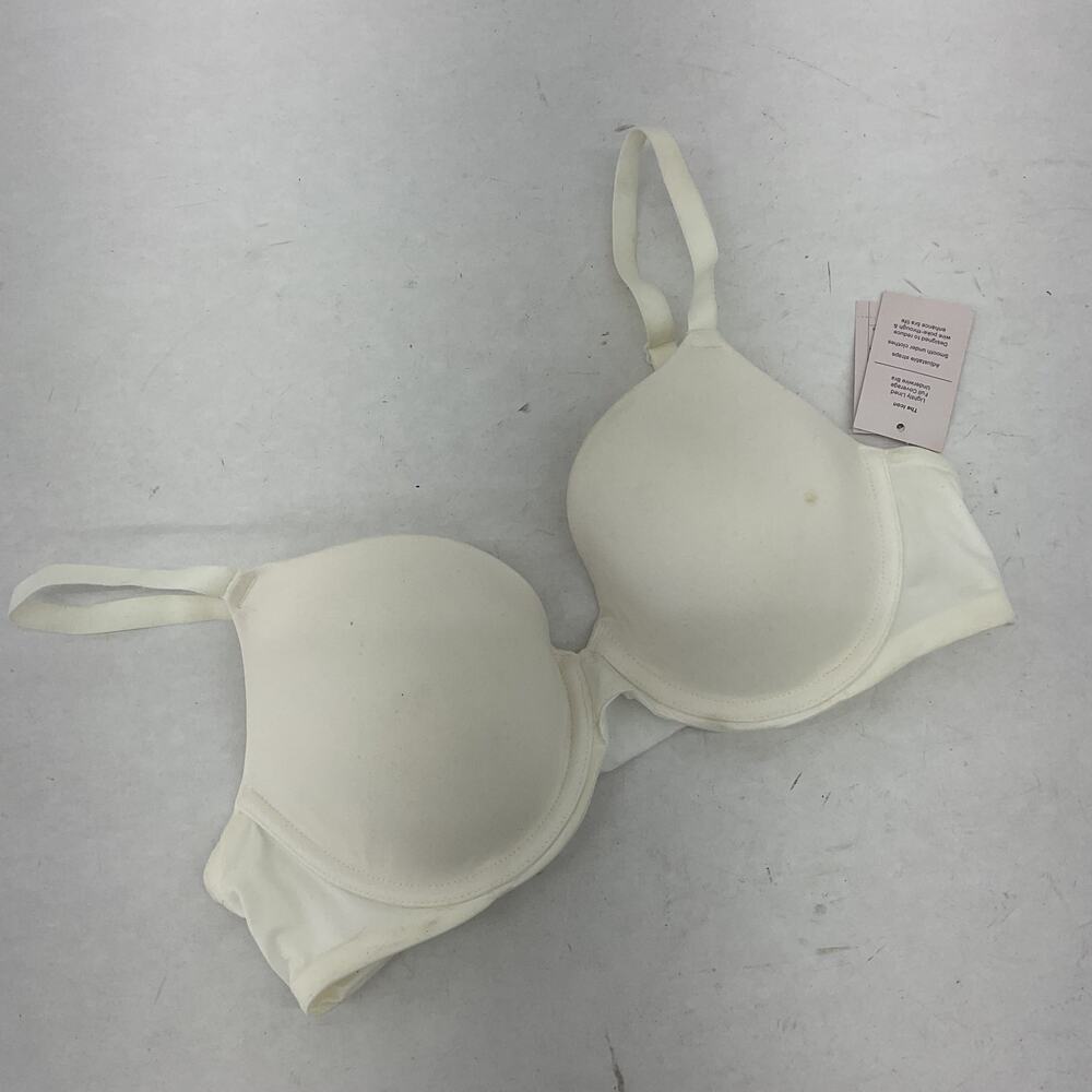 Auden Solid White Push Up Bra 36B Nylon New With Tags - Women's - Picture 2 of 6